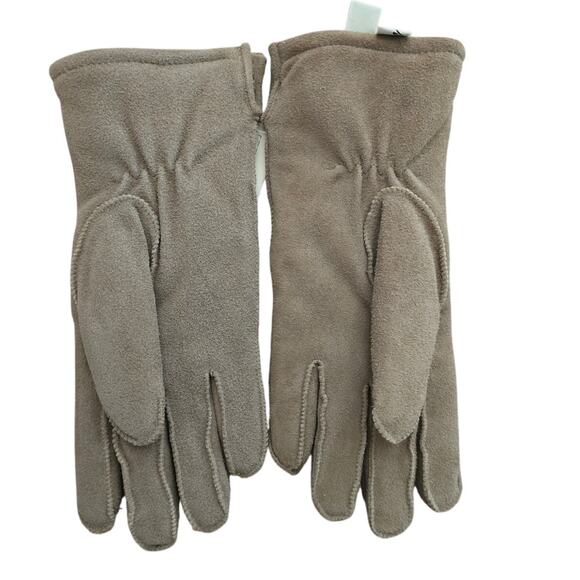 Eddie Bauer Women's Wool-Lined Suede Winter Warm Gloves Small NWT - Picture 1 of 4